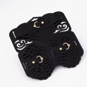 Фигурный набор для БДСМ-игр с узорами и золотистой фурнитурой - Crazy Handmade - купить с доставкой в Тольятти