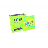 Ультратонкие презервативы Expert Invisible - 3 шт. - Expert - купить с доставкой в Тольятти