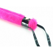 Нежная плеть с розовым мехом BDSM Light - 43 см. - БДСМ Арсенал - купить с доставкой в Тольятти