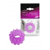 Лиловое эрекционное кольцо с 2 рядами стимулирующих шариков - Erowoman-Eroman - в Тольятти купить с доставкой