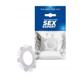 Эластичное эрекционное кольцо с шипиками и шариками - Sex Expert - в Тольятти купить с доставкой