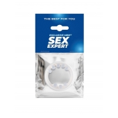 Эрекционное кольцо со стимулирующими шариками сверху и снизу - Sex Expert - в Тольятти купить с доставкой