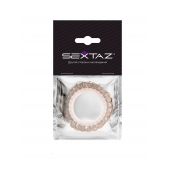 Эрекционное кольцо с бежевыми «ресничками» - Sextaz - в Тольятти купить с доставкой