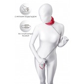 Красный ошейник с подкладкой из меха - ToyFa - купить с доставкой в Тольятти