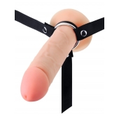 Мужской полый страпон на регулируемых ремешках - 22 см. - Sex Expert - купить с доставкой в Тольятти