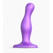 Фиолетовая насадка Strap-On-Me Dildo Plug Curvy size S - Strap-on-me - купить с доставкой в Тольятти