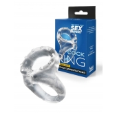 Прозрачное двойное эрекционное кольцо - Sex Expert - в Тольятти купить с доставкой