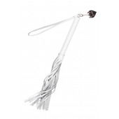 Белая кожаная плеть - 50 см. - Pecado - купить с доставкой в Тольятти