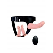 Женский страпон с 3 насадками и вибрацией - Erowoman-Eroman - купить с доставкой в Тольятти