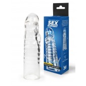Прозрачная закрытая насадка на член - 15 см. - Sex Expert - в Тольятти купить с доставкой