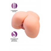 Телесный мастурбатор в форме попки с 2 любовными входами - No Name - в Тольятти купить с доставкой