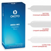 Презервативы OKOTO Mega Mix - 18 шт. - Sitabella - купить с доставкой в Тольятти