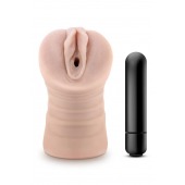 Телесный мастурбатор-вагина Ayumi с вибрацией - Blush Novelties - в Тольятти купить с доставкой