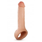 Телесная насадка-удлинитель Thrive 8.75 Inch Realistic Penis Extender Sleeve - 22,2 см. - Blush Novelties - в Тольятти купить с доставкой