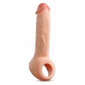 Телесная насадка-удлинитель Thrive 8.75 Inch Realistic Penis Extender Sleeve - 22,2 см. - Blush Novelties - в Тольятти купить с доставкой