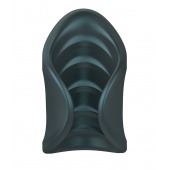 Серый сквозной мастурбатор с вибрацией Manwan Starter - Manwan - в Тольятти купить с доставкой