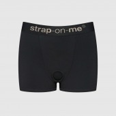 Черные трусики-боксеры для фиксации насадок Strap-on-me Harness Lingerie Allure - size XS - Strap-on-me - купить с доставкой в Тольятти
