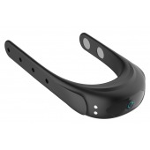 Черное эрекционное виброкольцо на ремешках - Boys of Toys - в Тольятти купить с доставкой