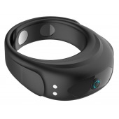 Черное эрекционное виброкольцо на ремешках - Boys of Toys - в Тольятти купить с доставкой