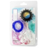 Набор из 3 эрекционных колец разного цвета и рельефа - Boys of Toys - в Тольятти купить с доставкой