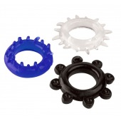 Набор из 3 эрекционных колец разного цвета и рельефа - Boys of Toys - в Тольятти купить с доставкой