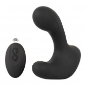 Черная анальная вибропробка с функцией расширения RC Butt Plug with 3 functions - Orion - в Тольятти купить с доставкой
