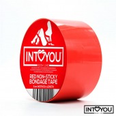 Красный скотч для фиксации Non-Sticky Bondage Tape - 15 м. - Intoyou - купить с доставкой в Тольятти