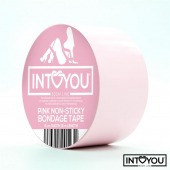 Розовый скотч для фиксации Non-Sticky Bondage Tape - 15 м. - Intoyou - купить с доставкой в Тольятти