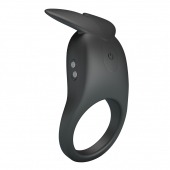 Черное перезаряжаемое виброкольцо Carlton - Baile - в Тольятти купить с доставкой