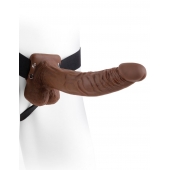 Полый мужской фаллопротез Hollow Strap-On with Balls - 24 см. - Pipedream - купить с доставкой в Тольятти