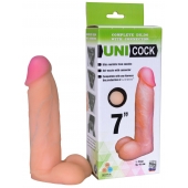Фаллическая насадка Харнесс UNICOCK 7  - 19 см. - LOVETOY (А-Полимер) - купить с доставкой в Тольятти