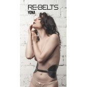 Пояс с клёпками Yona Black - Rebelts - купить с доставкой в Тольятти