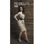 Пояс с клёпками Yona Black - Rebelts - купить с доставкой в Тольятти