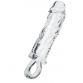 Прозрачная насадка с петлёй для фиксации - 14 см. - ToyFa - в Тольятти купить с доставкой