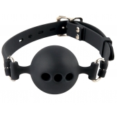 Силиконовый кляп-шар с отверстиями для дыхания Silicone Breathable Ball Gag Small - Pipedream - купить с доставкой в Тольятти