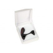 Чёрная насадка на фаллос Gladiator + LRS  с трехкнопочным пультом управления - Adrien Lastic - в Тольятти купить с доставкой