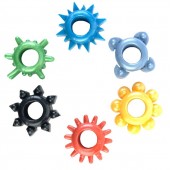 Набор из 6 разноцветных эрекционных колец - Toyfa Basic - в Тольятти купить с доставкой