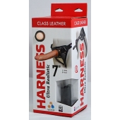 Насадка-фаллоимитатор на кожаных трусиках Harness Ultra Realistic 7  - 18 см. - LOVETOY (А-Полимер) - купить с доставкой в Тольятти