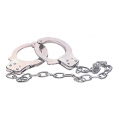 Наручники из металла с длинной цепочкой CHROME HANDCUFFS METAL HANDCUFFS W. KEY - NMC - купить с доставкой в Тольятти