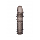 Дымчатая закрытая насадка ToyFa XLover с чешуйками и пупырышками - 13,5 см. - ToyFa - в Тольятти купить с доставкой