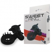 Чёрное эрекционное виброкольцо Sweet Ring с дельфинчиком - Baile - в Тольятти купить с доставкой