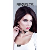 Чёрный чокер-кляп Iman Black - Rebelts - купить с доставкой в Тольятти