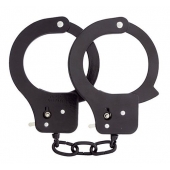 Чёрные наручники из листового металла BONDX METAL CUFFS BLACK - Dream Toys - купить с доставкой в Тольятти