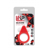 Красное эрекционное кольцо LIT-UP SILICONE STIMU RING 1 RED - Dream Toys - в Тольятти купить с доставкой