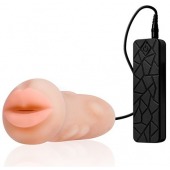 Мастурбатор-ротик с вибрацией REALSTUFF VIBRATING MASTURBATOR MOUTH - Dream Toys - в Тольятти купить с доставкой