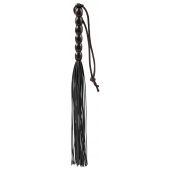 Чёрная мини-плеть из резины Rubber Mini Whip - 22 см. - Blush Novelties - купить с доставкой в Тольятти