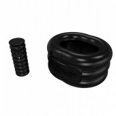 Чёрное эрекционное виброкольцо Stretch - Bathmate - в Тольятти купить с доставкой