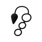 Тройное эрекционное кольцо с анальным хвостом Drop M-size - Erotist Adult Toys - в Тольятти купить с доставкой