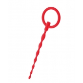 Красный уретральный плаг с кольцом - ToyFa - купить с доставкой в Тольятти