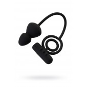 Чёрное эрекционное кольцо с вибростимулятором и анальным хвостом - Erotist Adult Toys - в Тольятти купить с доставкой